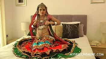 Traditional Indian College Girl In Dancing Dress video