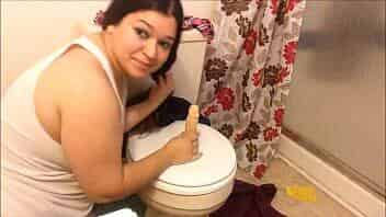 Whore Riding and Sucking in Bathroom video