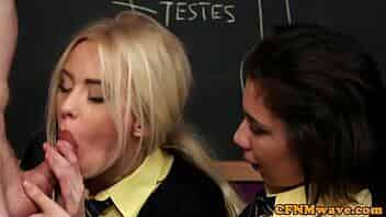 British students dominate teacher after class video