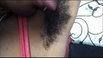 Poor Black Hairy Girl Licks Her Armpit Hair video