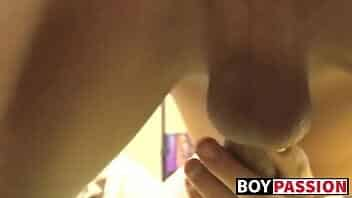 Two skinny gay have all day anal fuck video